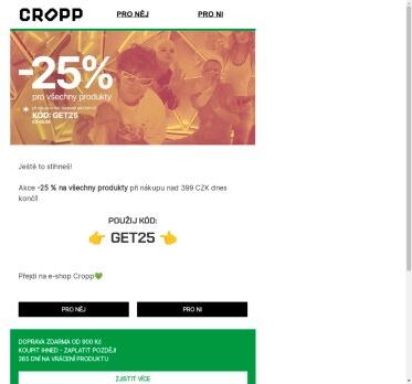 Tvá šance na -25% uniká 🏃‍♀️ 🏃‍♂️