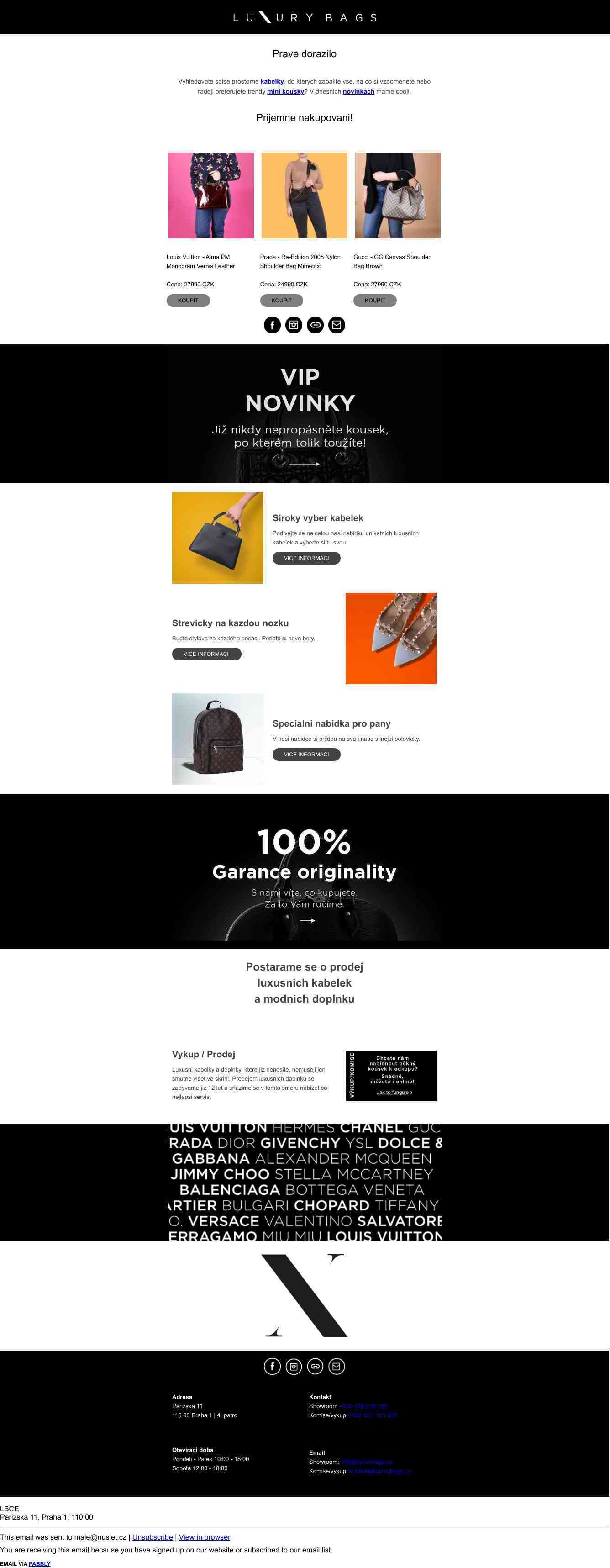 Novinky Luxury Bags