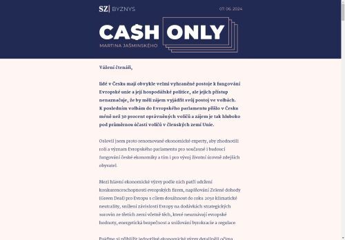 Cash Only: Eurovolby jsou také o tom, jak se v Česku budeme mít.