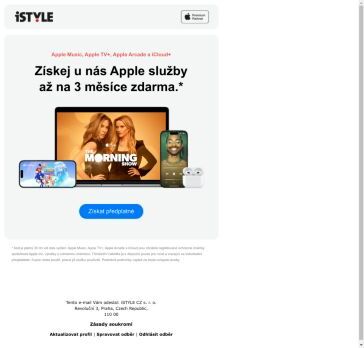 Předplatné Apple služeb zdarma