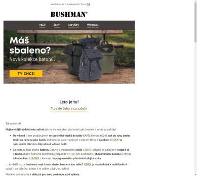 Letní výbava od Bushmana.