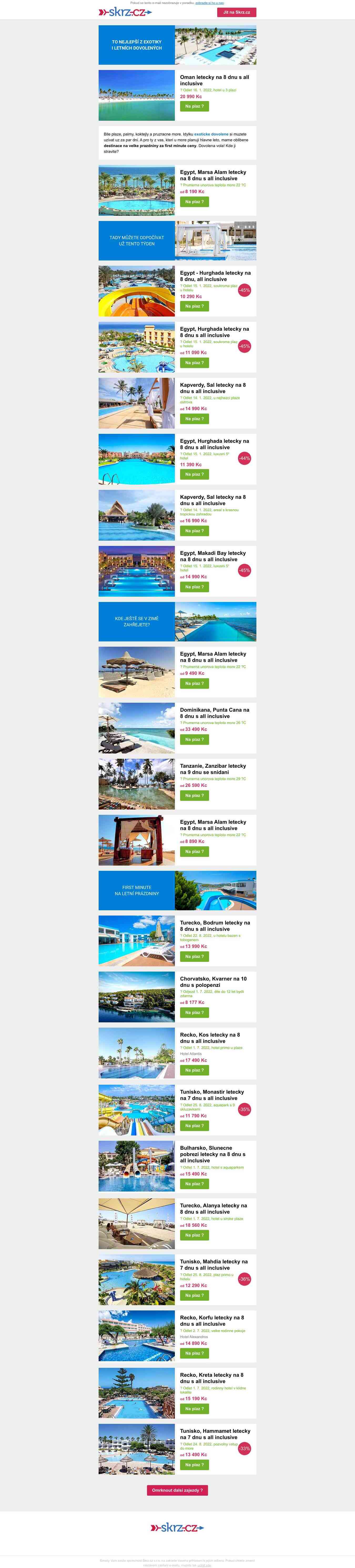 Kam k moři teď a kam v
 létě? 🥥🌴 Omán, Egypt, Zanzibar i Řecko za super
 ceny ►