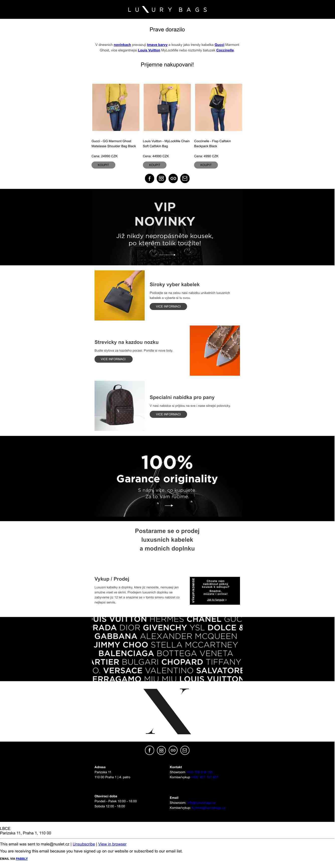 Novinky Luxury Bags