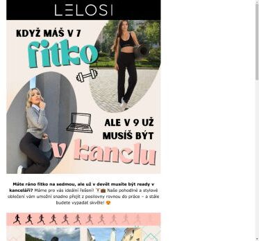 Od fitka rovnou do
 kanceláře? 🏋️‍♀️