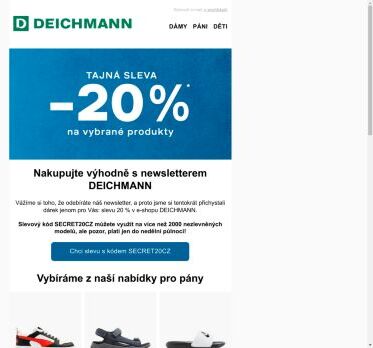 Tajná sleva 🤫 -2️⃣0️⃣ % jenom pro Vás