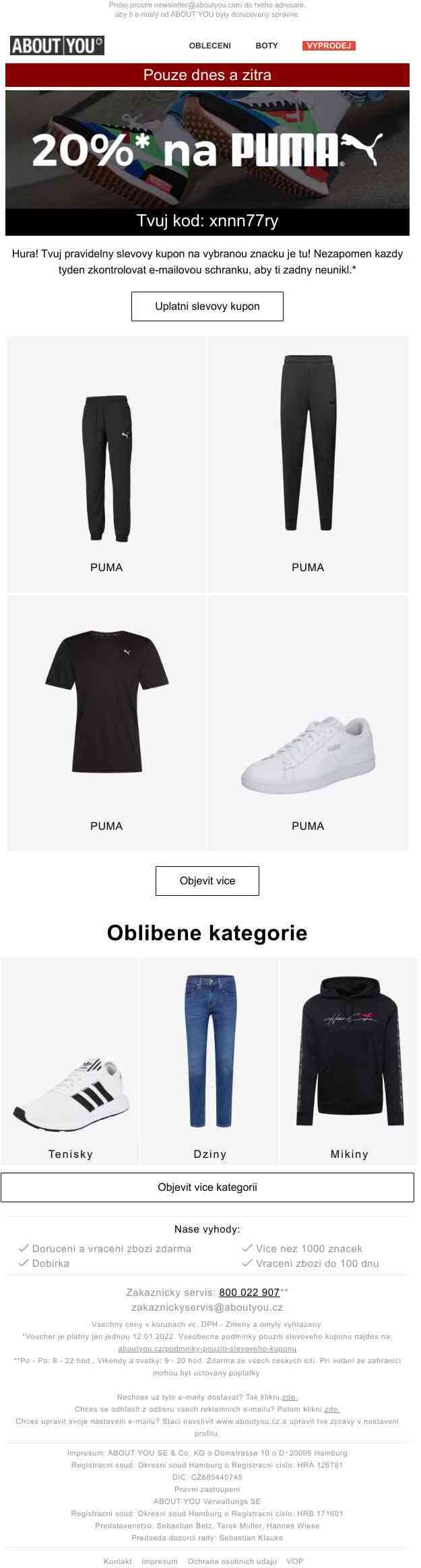 Tvůj kupón na vybranou značku čeká na tebe