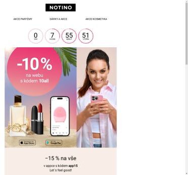 POSLEDNÍ HODINY: 15% sleva na vše v appce