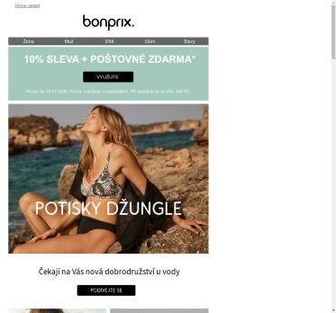Poštovné zdarma & 10% sleva | Potisky džungle
