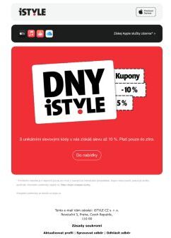 Nepromeškej dny iSTYLE