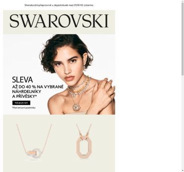 Užijte si slevu až do 40 % na náhrdelníky a přívěsky*