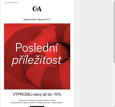 💥Poslední příležitost: Akce se slevami až 70 %!  💥