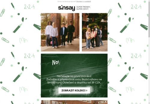 🎒 Nový školní rok se Sinsay 📚