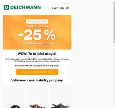 Dárek pro Vás: -25 % na letní trendy 🧡
