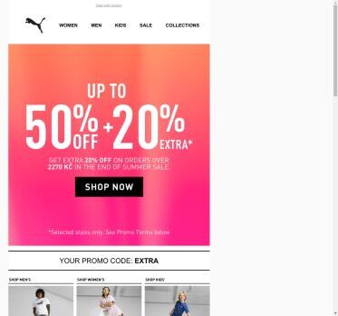 Your EXTRA 20%... Shop More to Save More