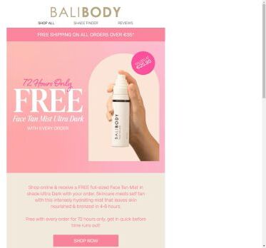 FREE FACE TAN MIST 💦