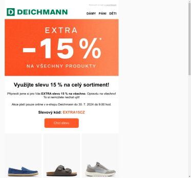-1️⃣5️⃣ % na vše 🤑 Právě teď v e-shopu! 🔥