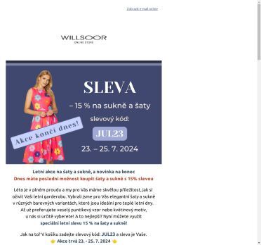 Dnes máte poslední možnost koupit šaty a sukně s 15% slevou 👗