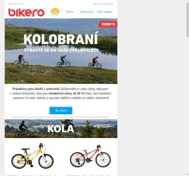 🚴 Kolobraní! Dodatečné slevy až 30 %!