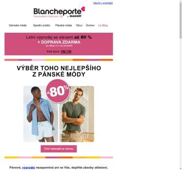 Až -80 % ► Výprodej pánské módy
