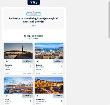Dnešní TOP: Pescara za 1056 CZK, Ženeva za 1756 CZK a ještě mnohem víc!