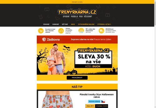 🎃 Nakupuj s 30% slevou a dopravou zdarma 🚚