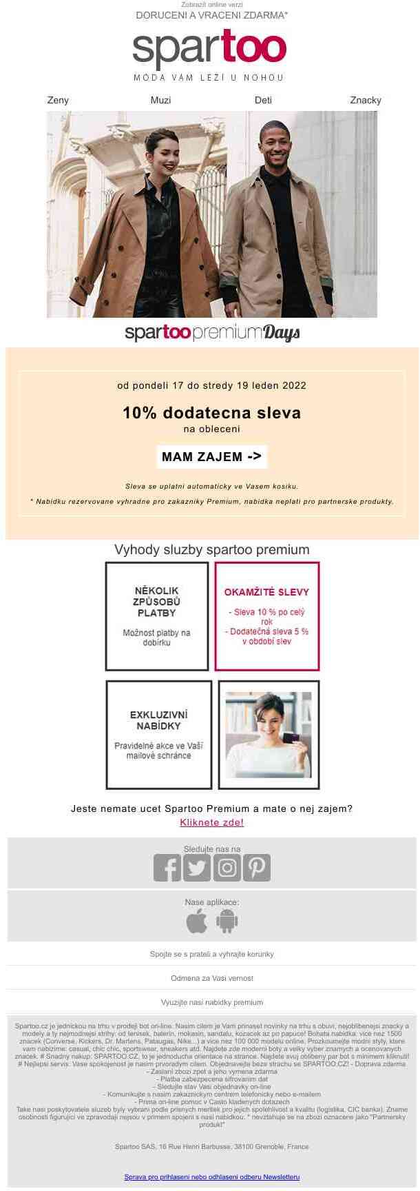 Premium Days: 10% dodatečná sleva na oblečení