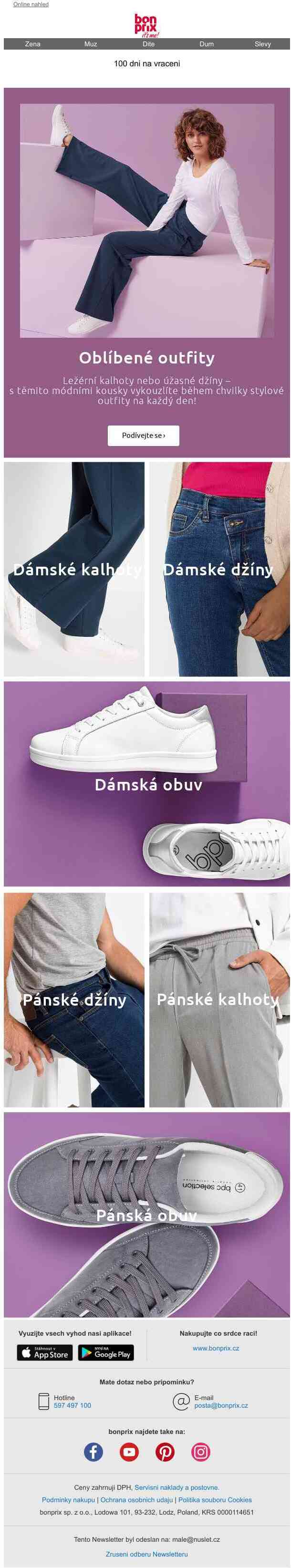 Ležérní oblíbená móda
