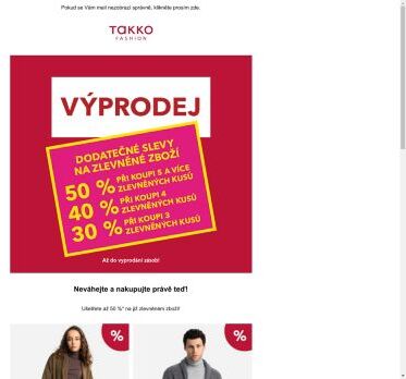 Objevte zimní výprodej a ušetřete až 50 %*.