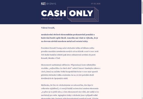 Cash Only: Obchodní válka by pro USA byla drahá, ale ne katastrofální