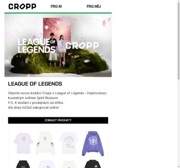 KOLEKCE LEAGUE OF LEGENDS V CROPP 🌸
