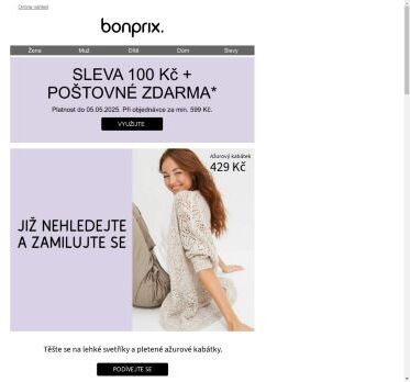 Nakupte se slevou 100 Kč!