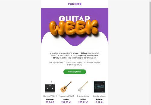 Gitarový týždeň v Muzikeri