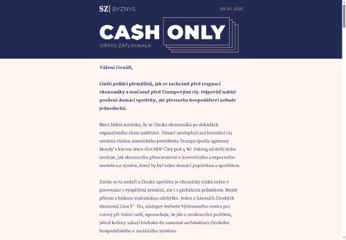 Cash Only: Peking chce budovat konzumní společnost. Reformy budou složité