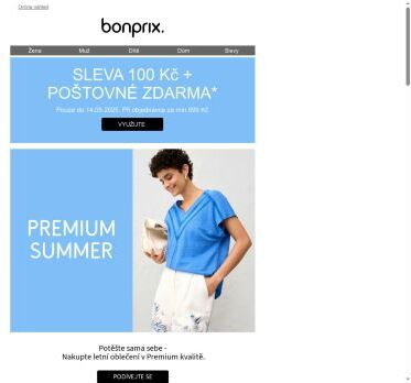 Pouze dnes: 100 Kč a poštovné zdarma pro Vás