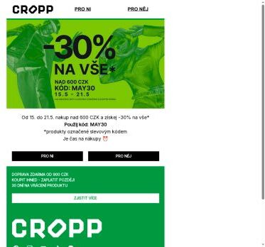 Podívej se: -30% na vše* 🤯