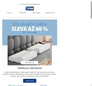Dny spánku - sleva až 60 % 🤩