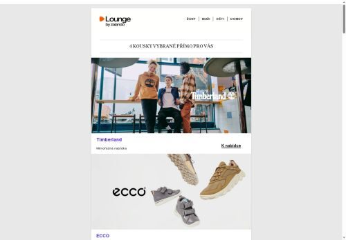 Timberland, ECCO & EA7 Emporio Armani čekají jen na vás