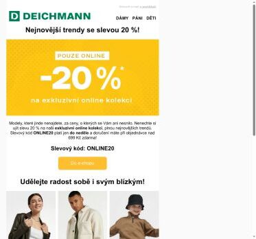 -20 % na online kolekci. Jen do neděle! ✨
