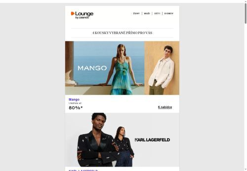 Mango, KARL LAGERFELD, Puma a mnoho dalších skvělých nabídek