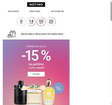 POSLEDNÍ HODINY: −15 % na parfémy!