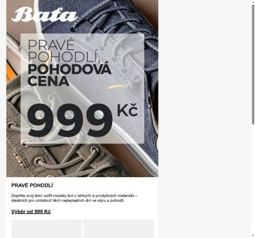 Skutečné pohodlí od 999 Kč