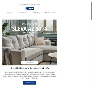🛍️ Ulovte nábytek se slevou až 50 %!