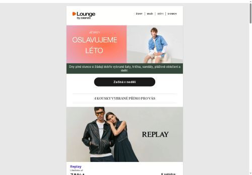 Replay, adidas Performance, Reima & a více lahůdek čekají na vás