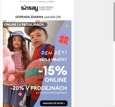 🧩 -15% online | -20% v prodejnách 🧩