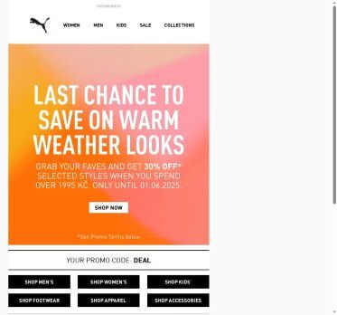 Last Chance To Save On Warm Weather Looks