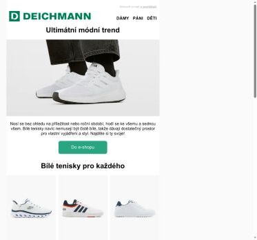 Bílé tenisky: ultimátní módní trend | -20 % na dětské produkty