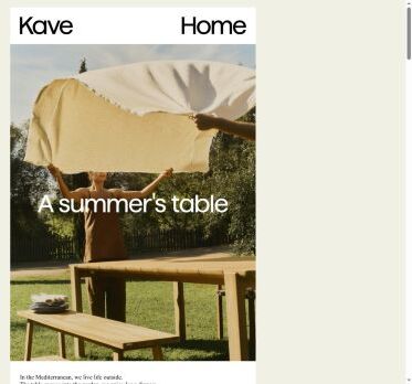 A summer’s table: outdoor living