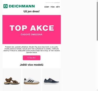 Více než 💯 modelů v Top akci. Už jen dnes! 🛍️