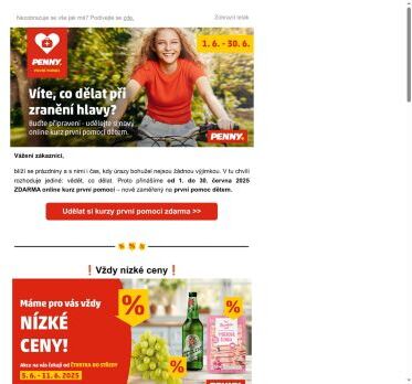 Co dělat, když si dítě zraní hlavu? Udělejte si ZDARMA kurz první pomoci s PENNY!