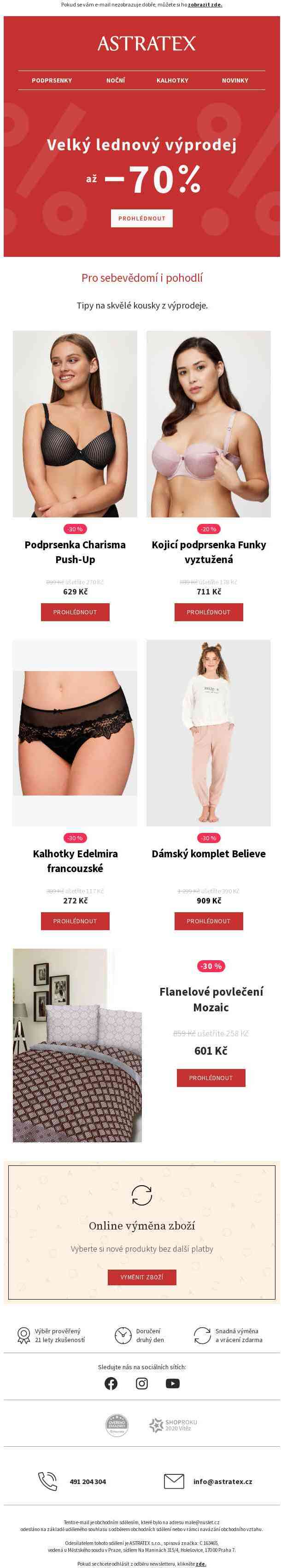 Tipy na kousky z výprodeje až −70 %.
